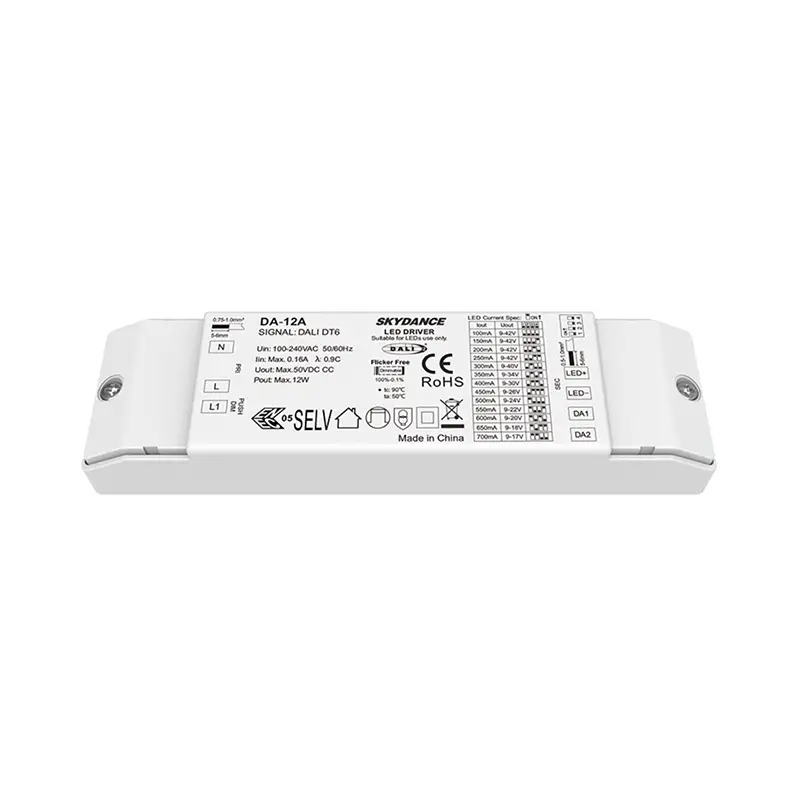 12 W Konstantstrom-DALI-dimmbarer LED-Treiber