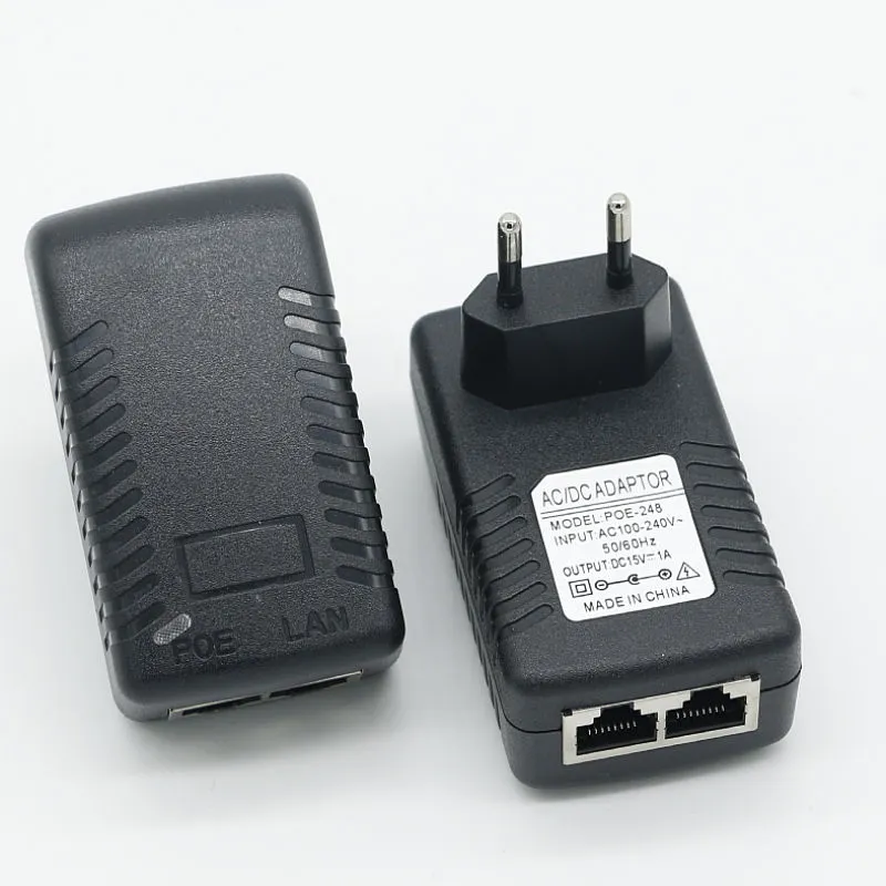15V 1A Wandmontage-Eurostecker-Ethernet-POE-Injektor