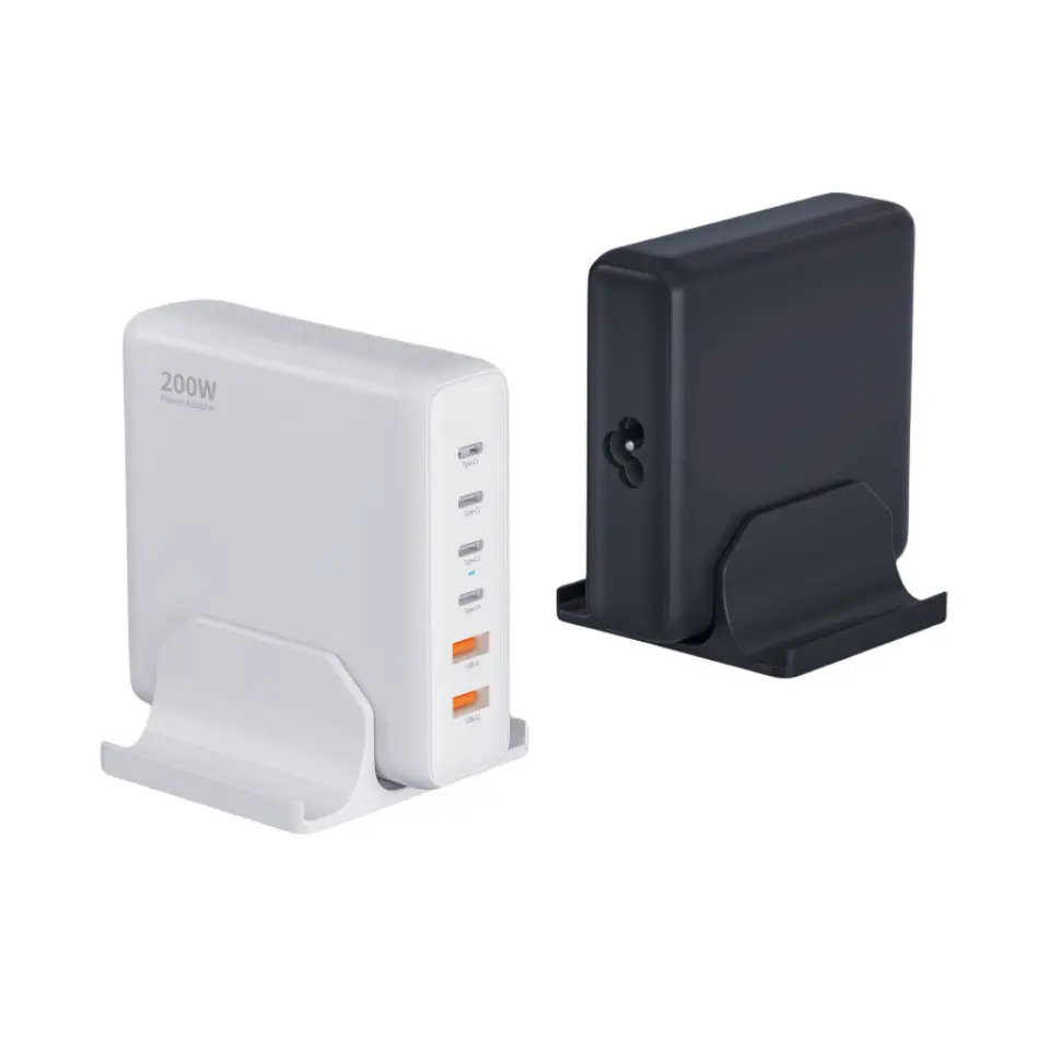 200-W-Desktop-PD-Ladegerät mit 6 Typ-C-Anschlüssen