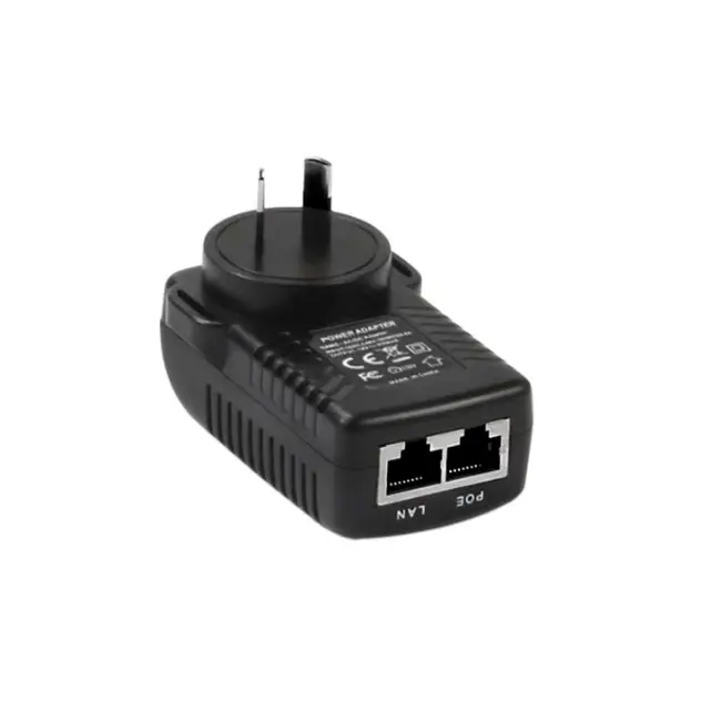 24V 1A POE-Wandadapter Dual-Port-POE-Injektor