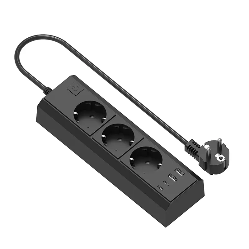 3 Outlets EU -Stromstreifen
