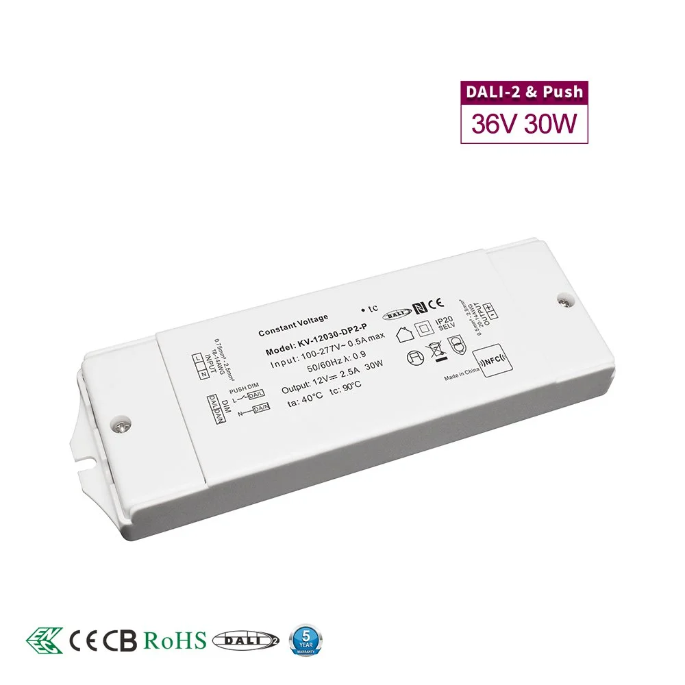 36 V Konstantspannung 30 W DALI dimmbarer LED-Treiber