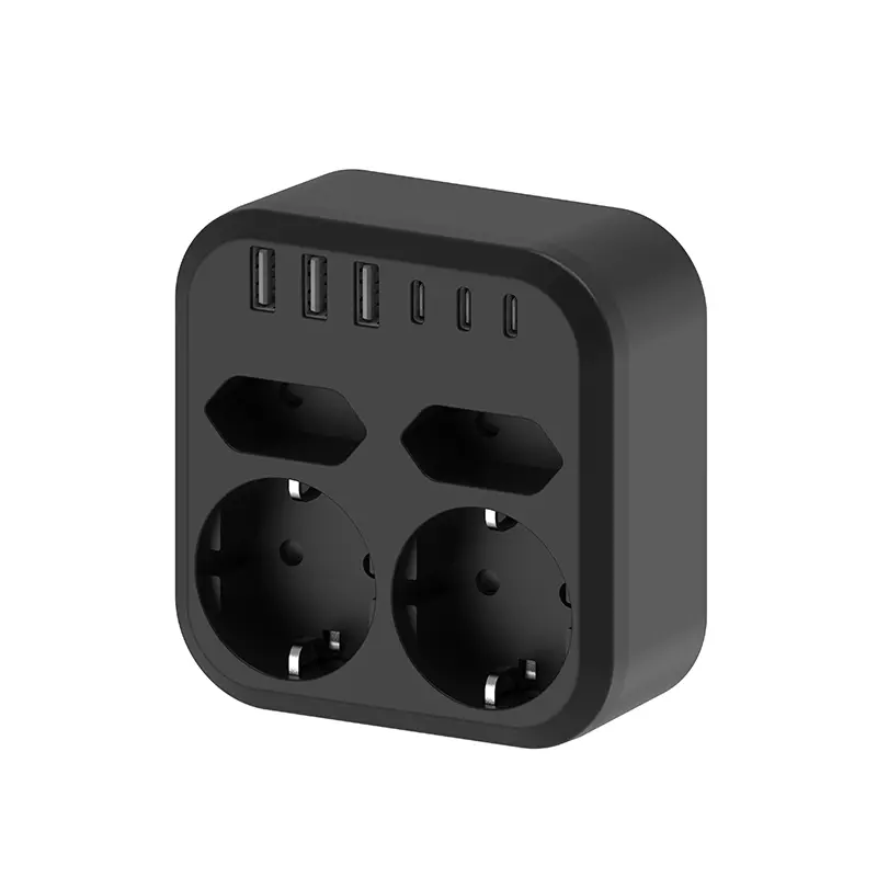 4 Steckdosen EU Wall Power Strip